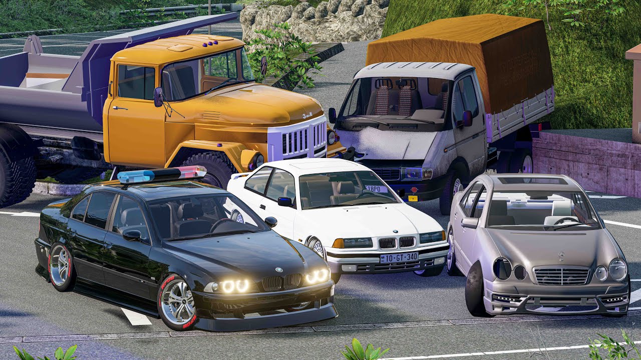 Lotu Şəmi Dörd Göz İlə Mehelledeki Olayları Araşdırır | Maşın Oyunları | BeamNG.Driver 