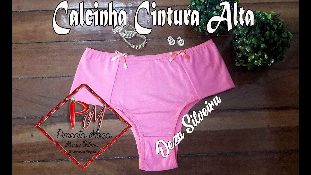 Calcinha de cintura alta - Vamos costurar ?