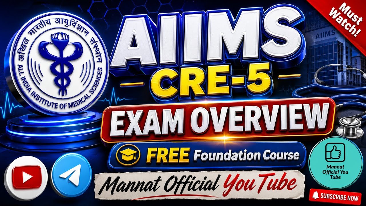 AIIMS CRE -5 AAO Exam Overview 📚📚 25 July 2026 #aiimscre5 