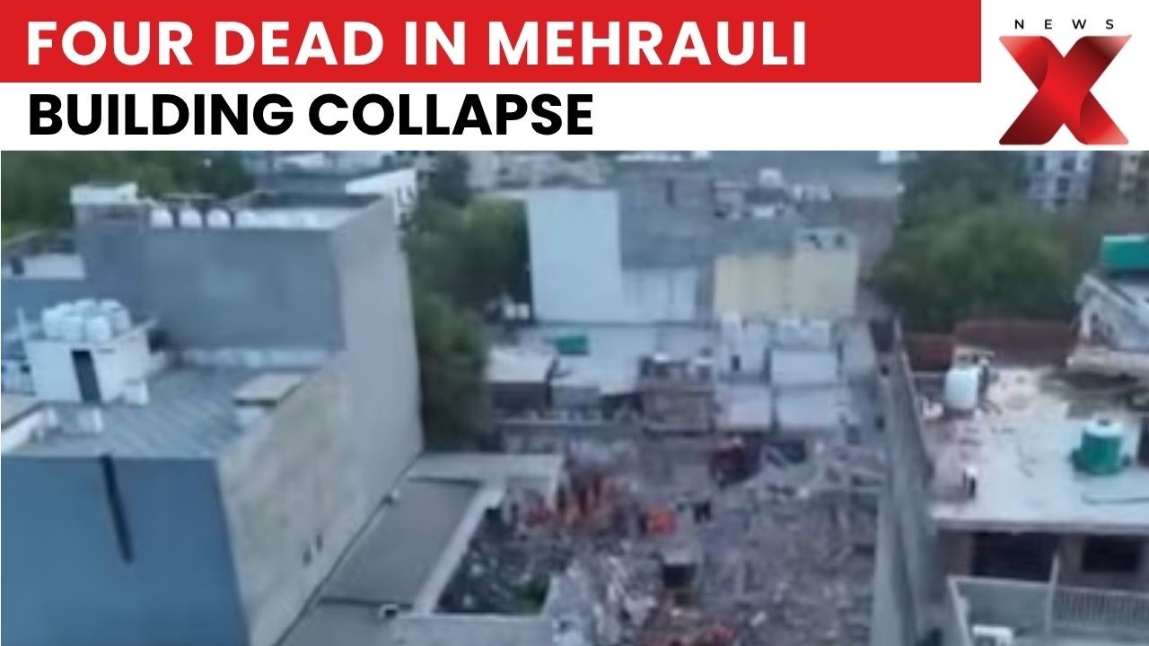 Mehrauli Building Collapse: Four Dead After Building Collapse, Rescue Operation Underway | News X