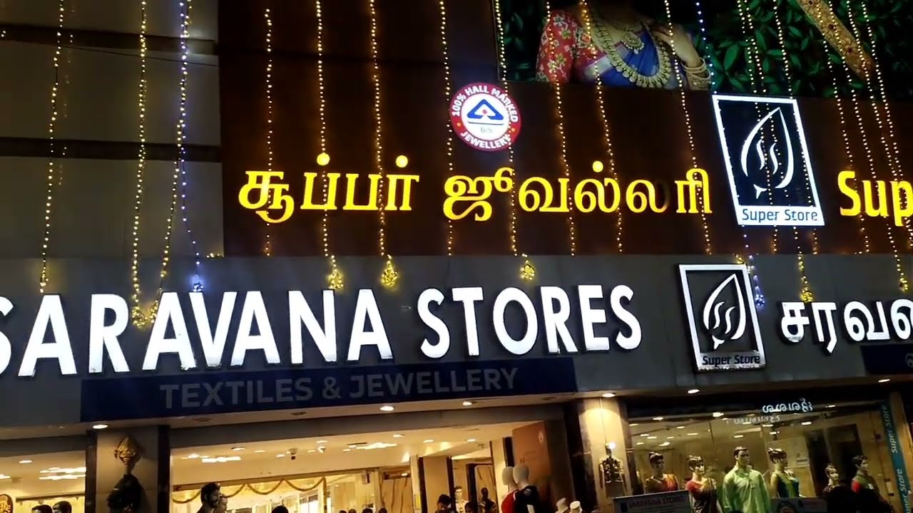 🌚T.Nagar walking tour🌆chennai Ranganathan Street /Chennai platform