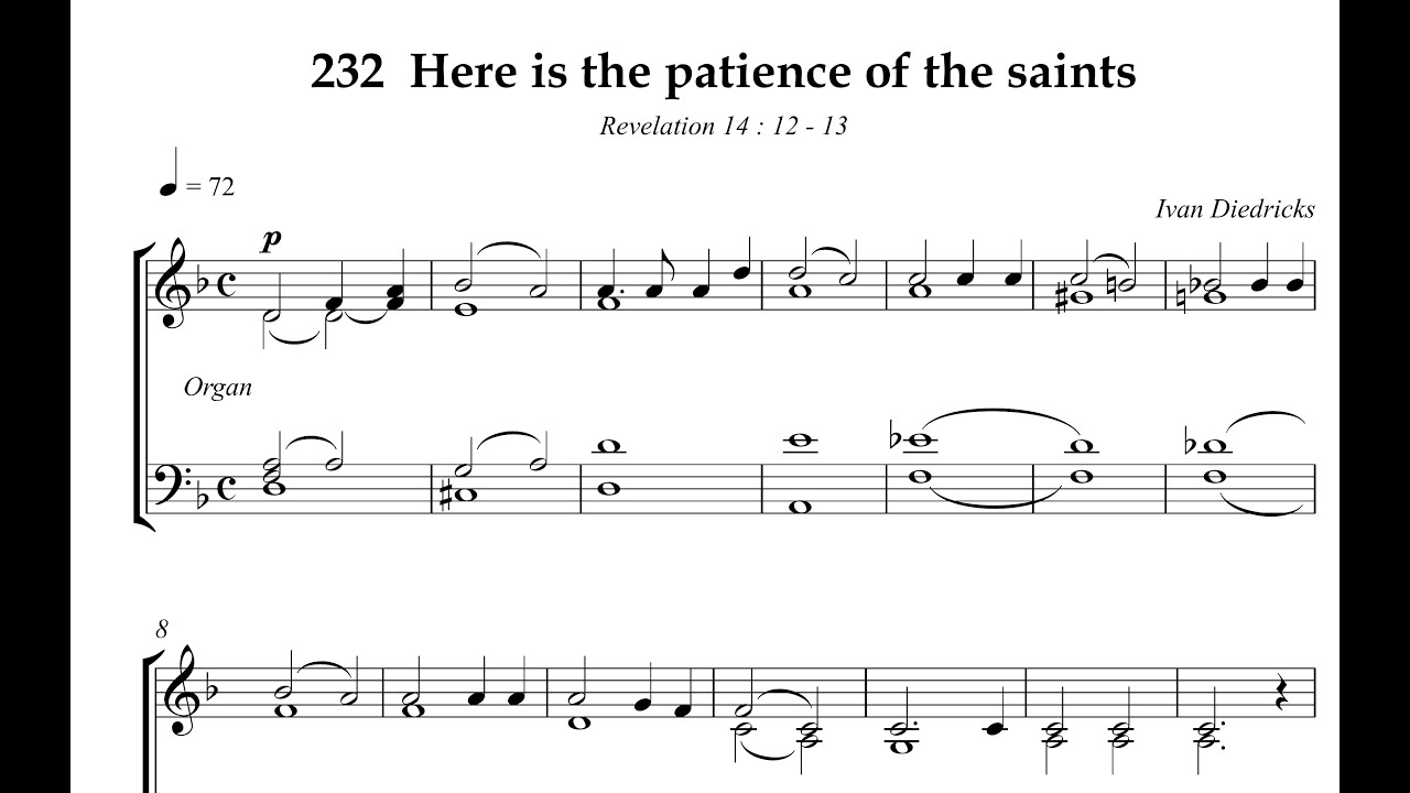 Hymn Collection 232   Here is the patients of he saints