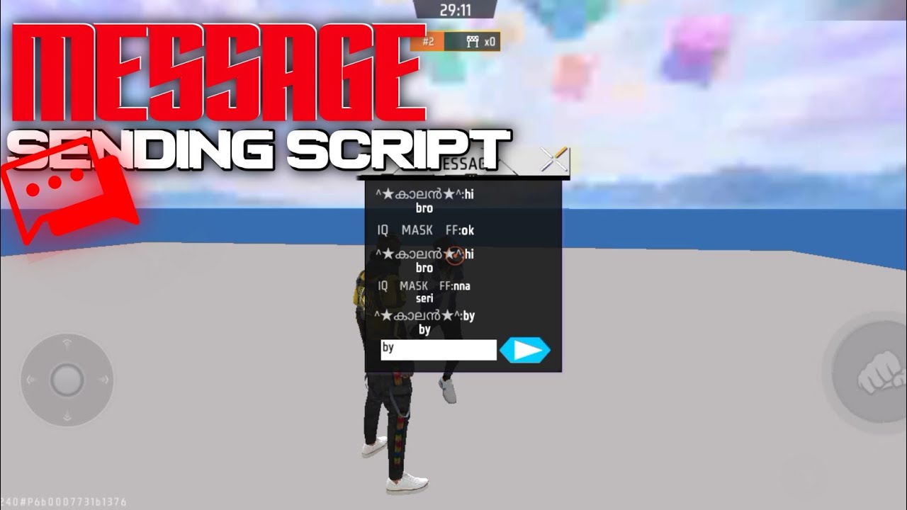 How to make chat box free fire craftland maps script | message sending Script | #freefire #ffm 