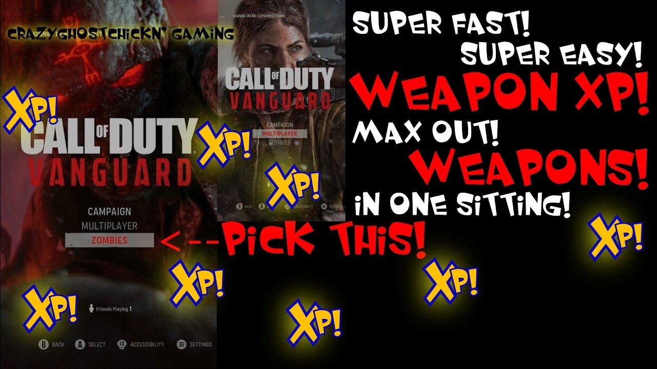 CALL OF DUTY VANGUARD SUPER FAST WEAPON XP! SUPER EASY WEAPON XP! VANGUARD MULTIPLAYER & DER ANFANG