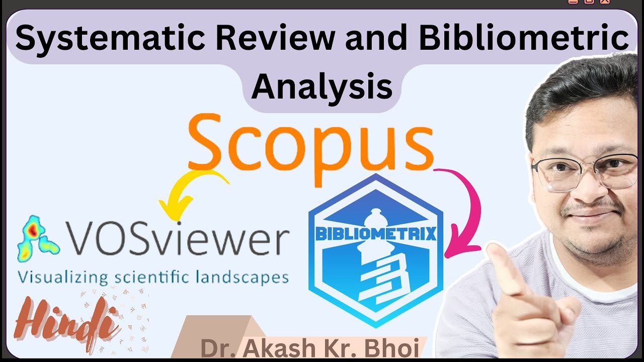 Scopus Metadata to R Biblioshiny and VOSviewer || Bibliometric Analysis and Visualization || Hindi