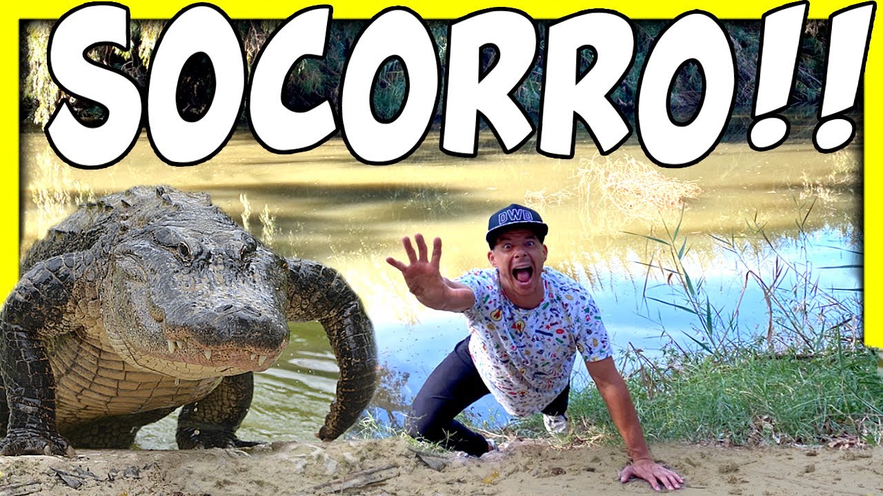 ** SOCORRO ** Me CAIGO a la PISCINA TOXICA un COCODRILO GIGANTE **Me MUERDE Y Me ATACA**