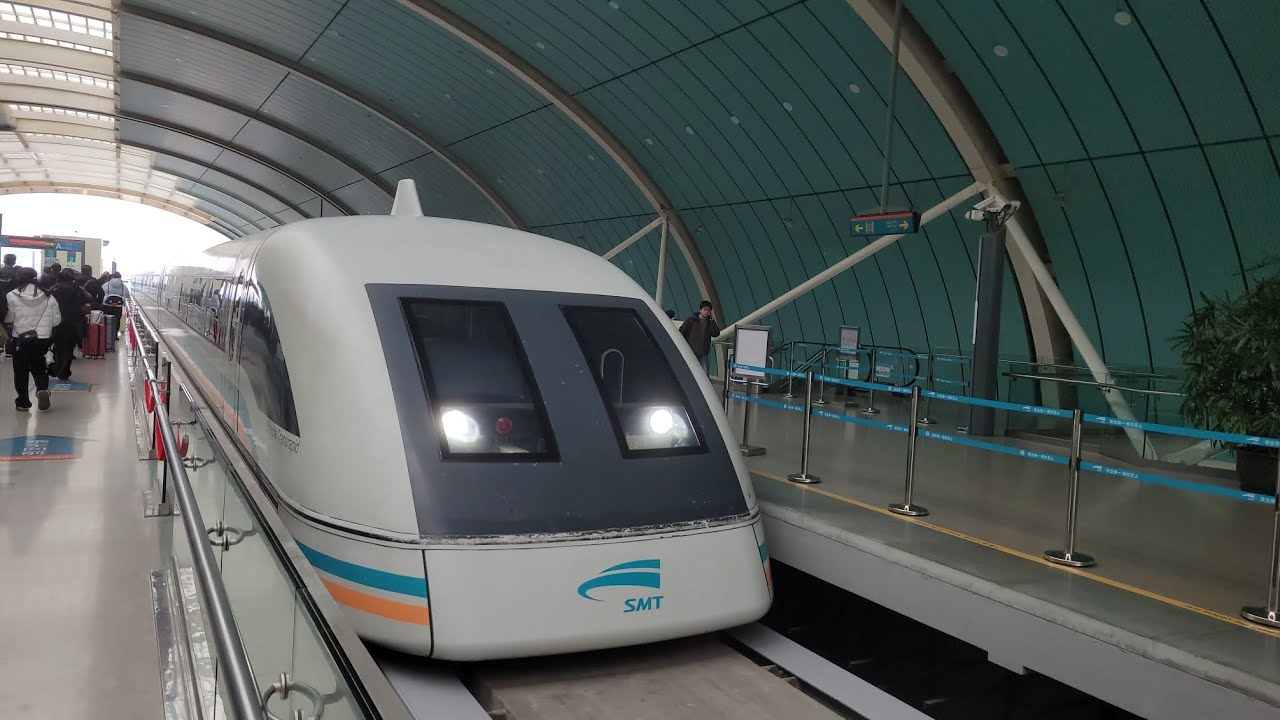 [全球目前唯一一條商業營運嘅高速磁浮線] 上海磁浮列車 Trainsrapid 龍陽路至浦東1號2號航站樓行車片段