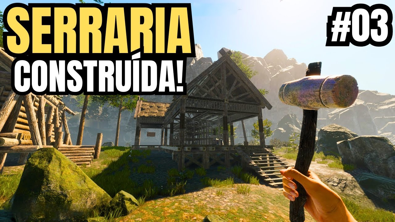 CONSTRUI uma SERRARIA e COMEÇAMOS A FABRICAR VIGAS e PRANCHAS pra MINHA VILA! | VIKING FRONTIERS #03