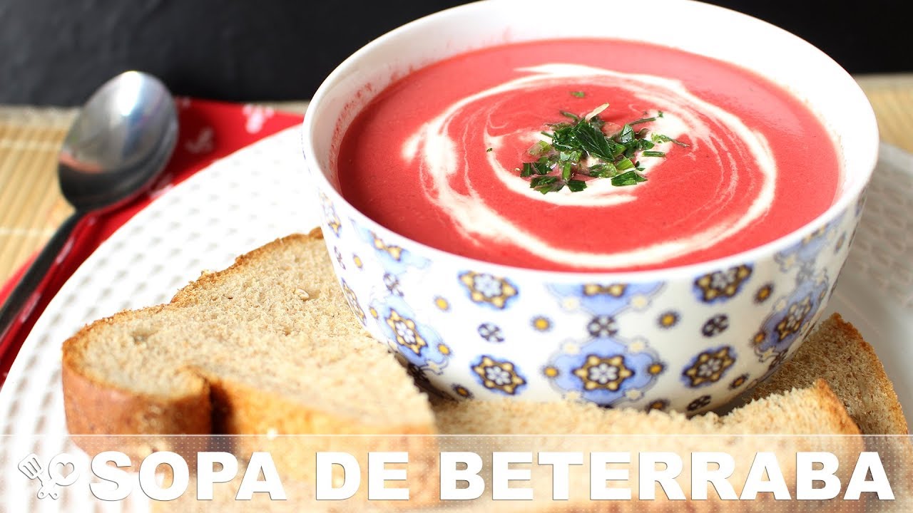 Sopa cremosa de beterraba - RECEITA SEM CARNE