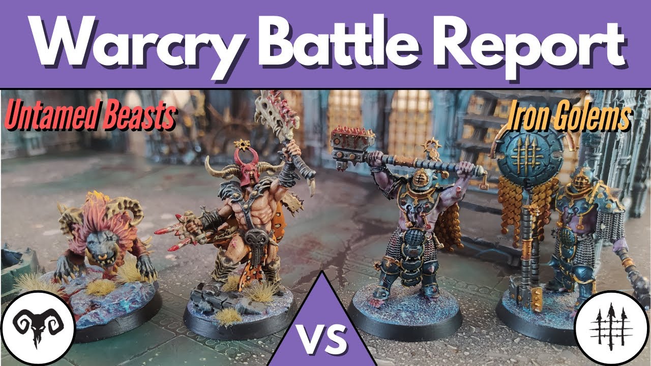 Untamed Beasts vs. Iron Golems - Warcry Battle Report
