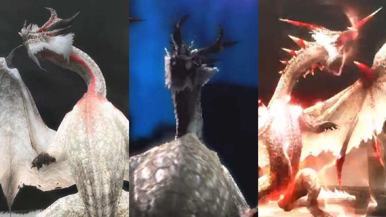 【登場ムービー】祖龍ミラルーツ（White fatalis）の変化（MH4G, MHF）