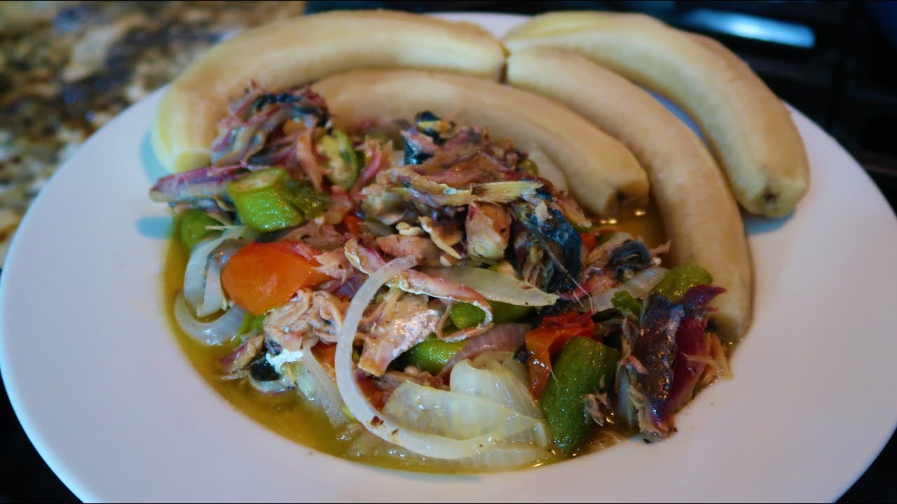 Salt Mackerel and Okras ( A Ben Johnson Day Meal )