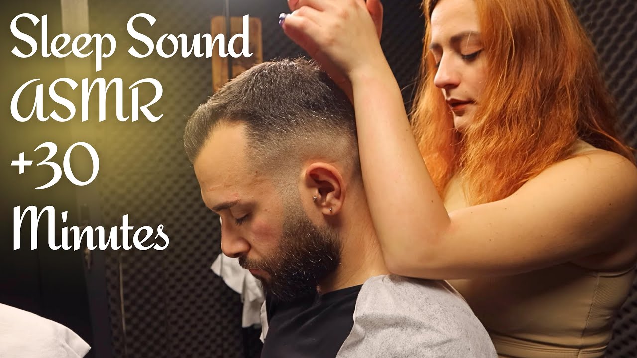 ASMR MISS MELEK / CHAIR MASSAGE - FACE CLEANING (Sleep Sound)