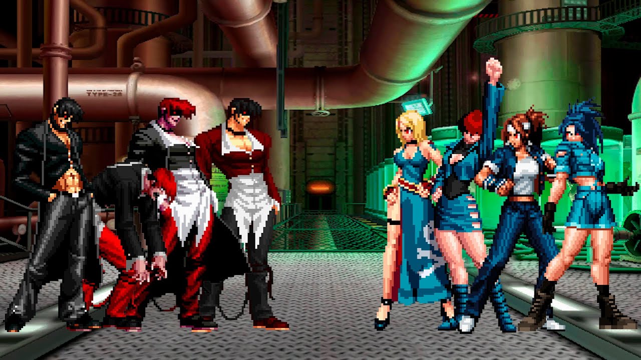 [KOF Mugen] Iori Yagami Team vs YS Girls Team