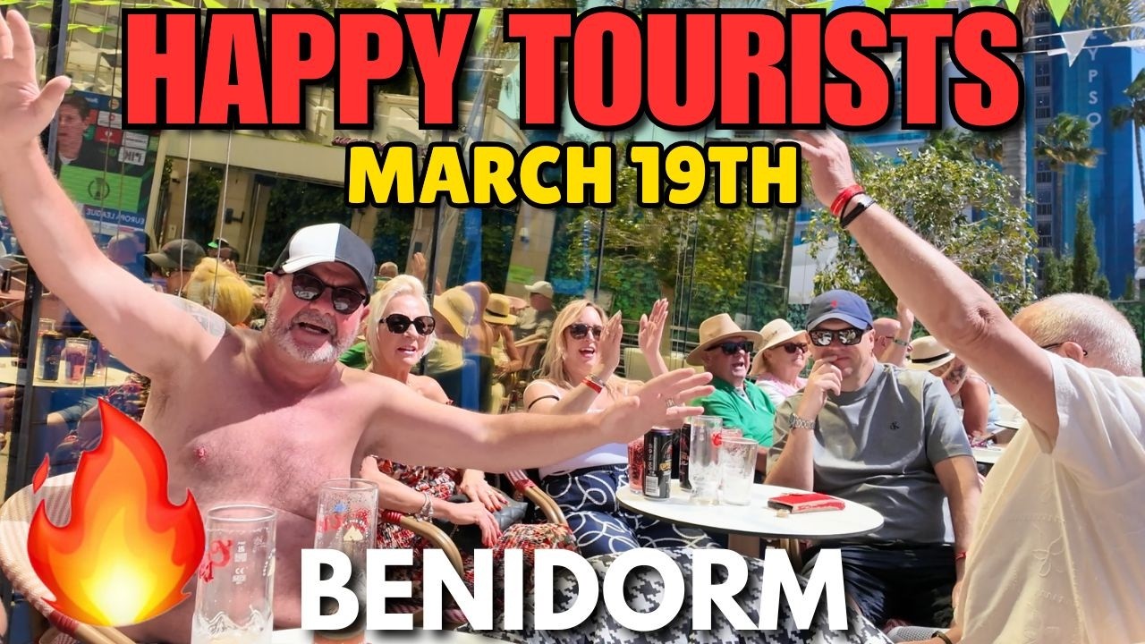 Benidorm - BUZZING Bars, Pubs & Happy Tourists! 🤩🍻┃The Strip & Rincon!