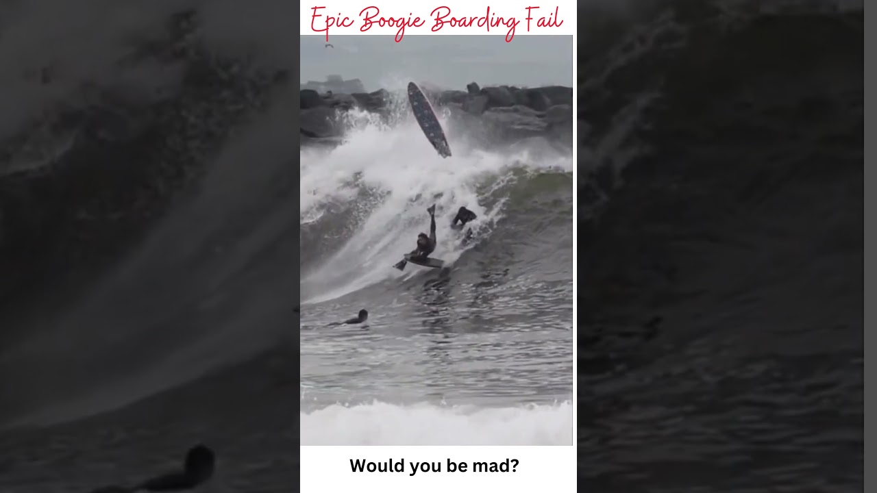 Epic Boogie Boarding Fail 