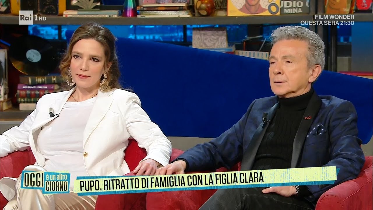 Pupo, ritratto di famiglia con la figlia Clara - Oggi è un altro giorno 19/04/2023