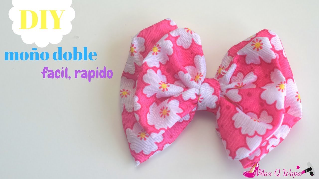 Como hacer MOÑO DOBLE, fácil. 💖| Margari