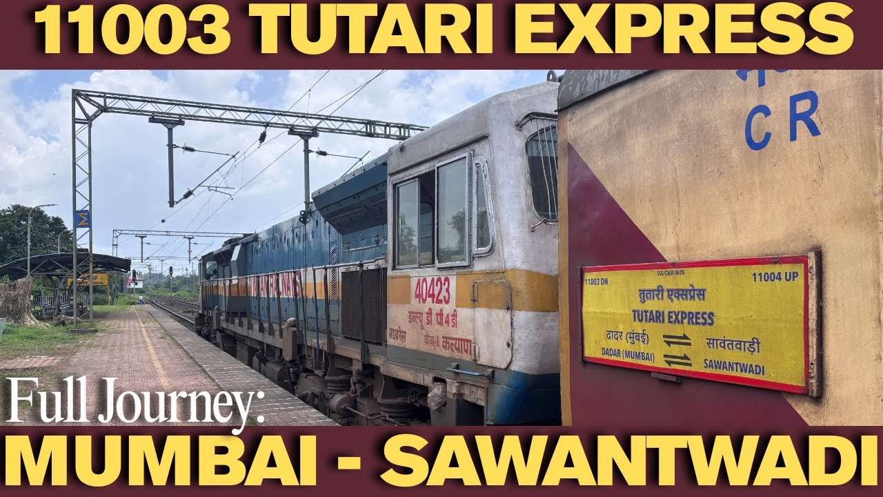 Mumbai To Sawantwadi: Full Journey: 11003 Tutari Express