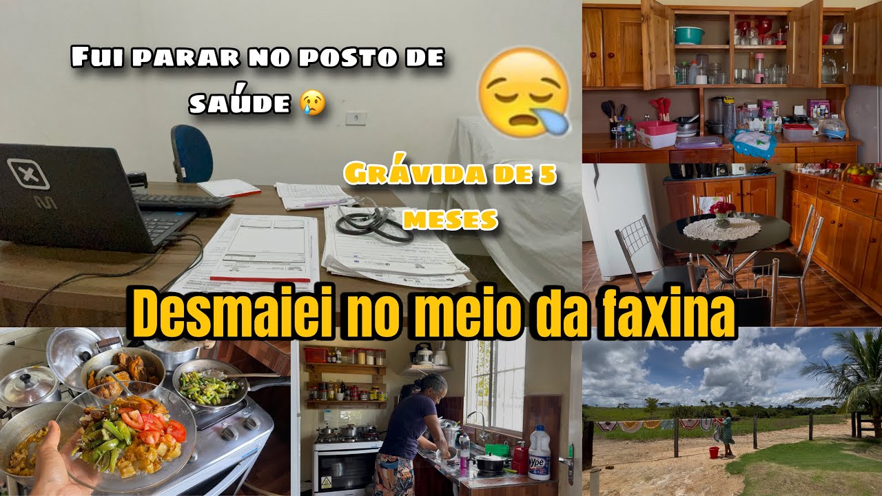 DESMAIEI NO MEIO DA FAXINA😱 grávida de 5 meses / Fui parar no hospital! 