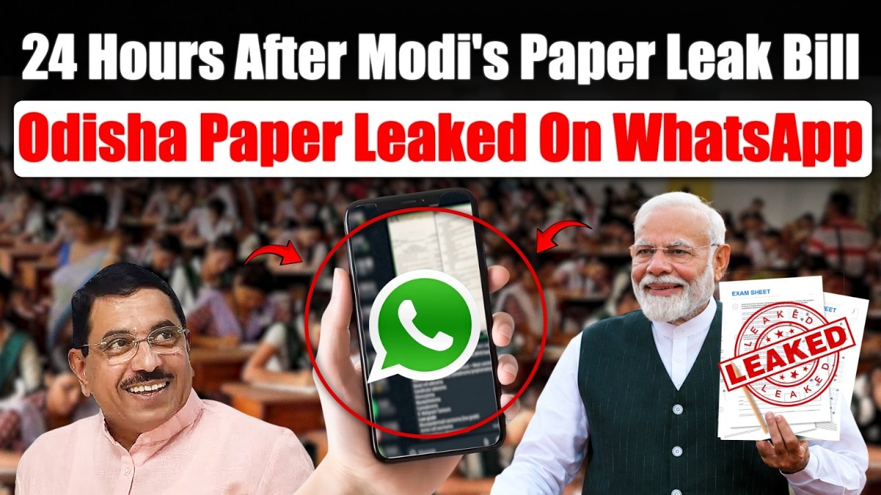Modi's Paper Leak Bill Survives 24 Hours. Odisha Paper Hits WhatsApp