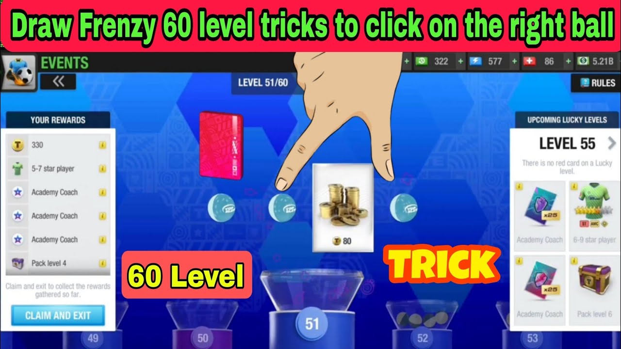 *New* 60 Level Draw Frenzy tricks to click on the right position in Top Eleven 2024!