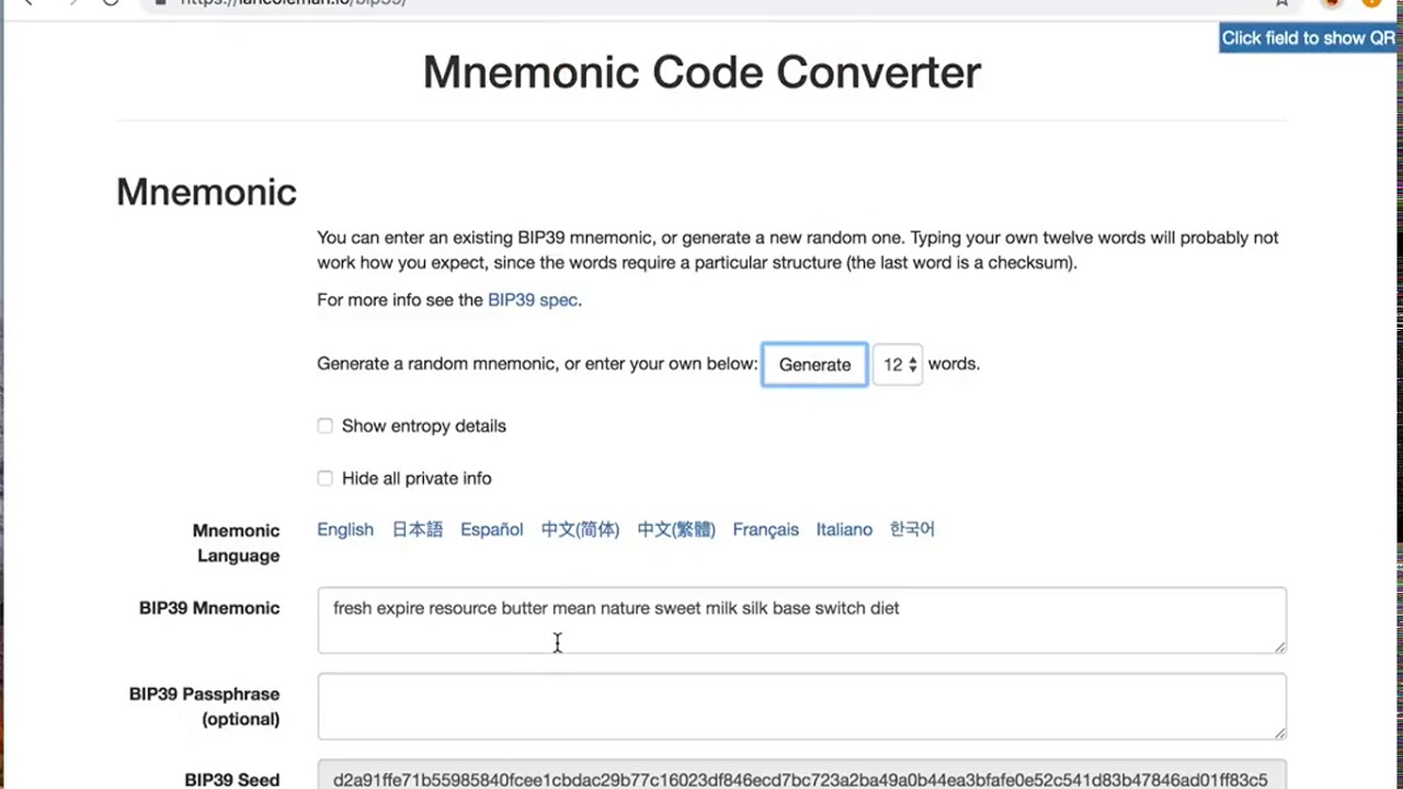Creating HD wallet using Metamask