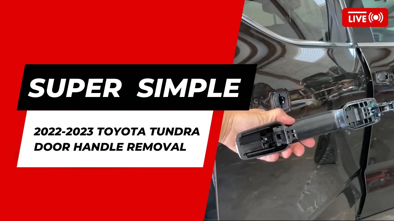 So Easy 2022-2023 Toyota Tundra Door Handle Removal and Installation