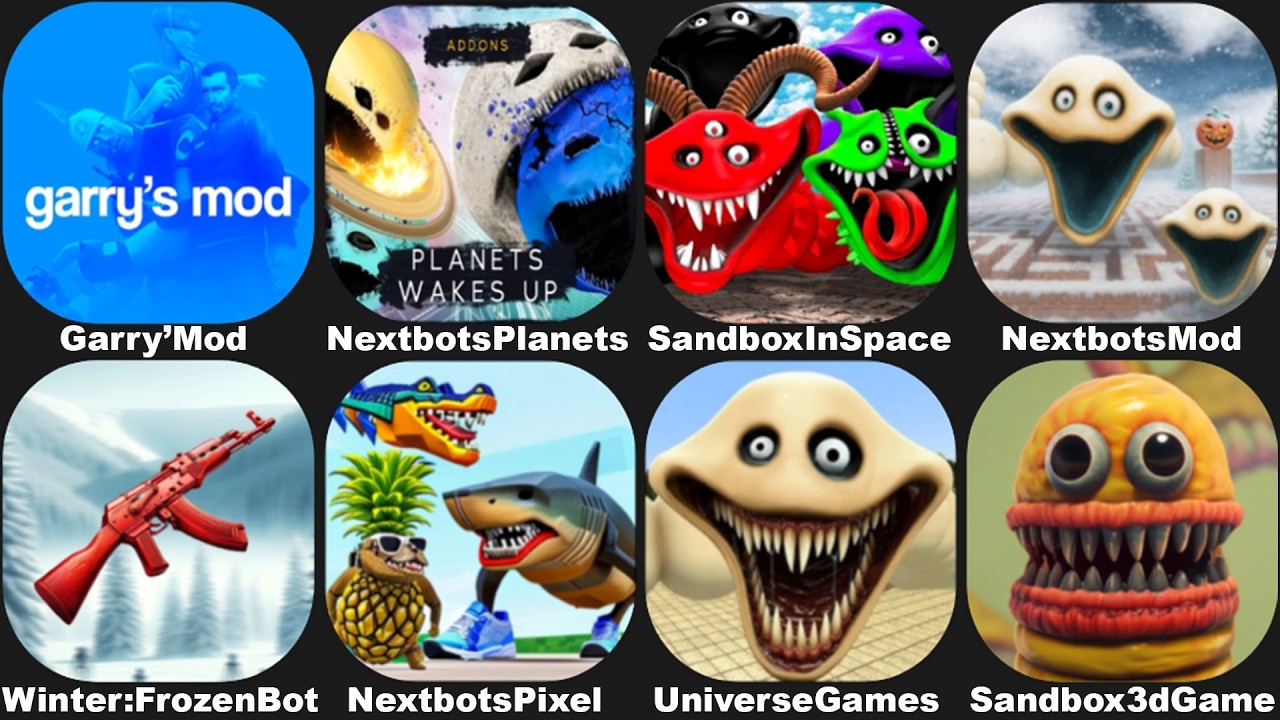 Hungry Worm NextBots in Playground Mod 10.7.1,Sandbox in Space,Sandbox Playground 3D,Universe Game
