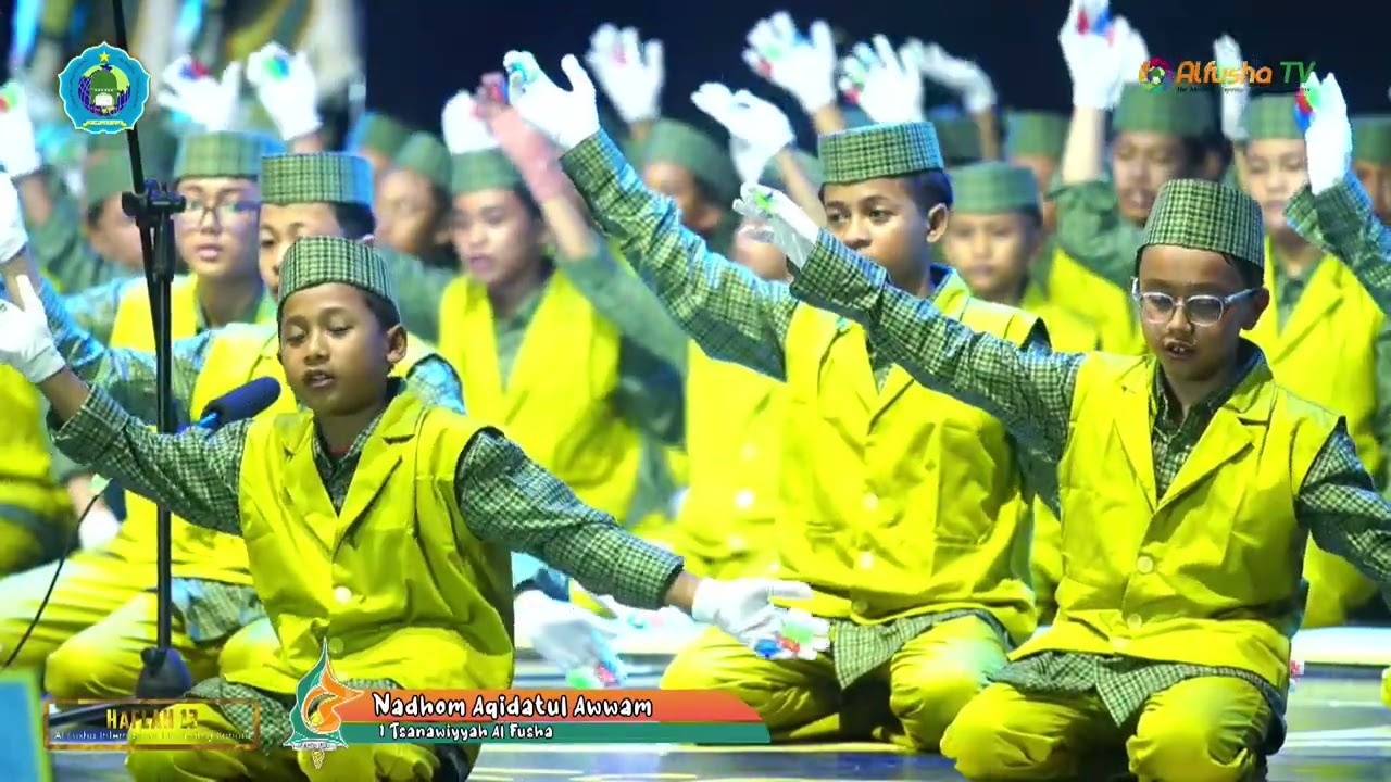 KEREN !! TAMPILAN AQIDATUL AWAM KARYA SANTRI ALFUSHA || HAFLAH AKHIRUSSANNAH 13  AL FUSHA