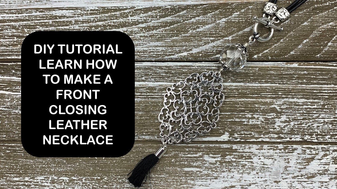 Learn how to make a front closing trendy necklace that will look good on everyone!