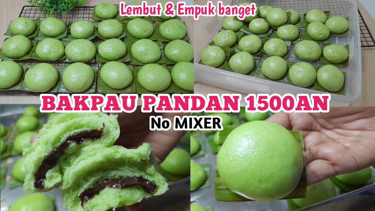 NGGAK NYANGKA DIBUAT VERSI MINI JADI BANYAK PEMINATNYA. RESEP BAKPAO PANDAN MINI 1500AN