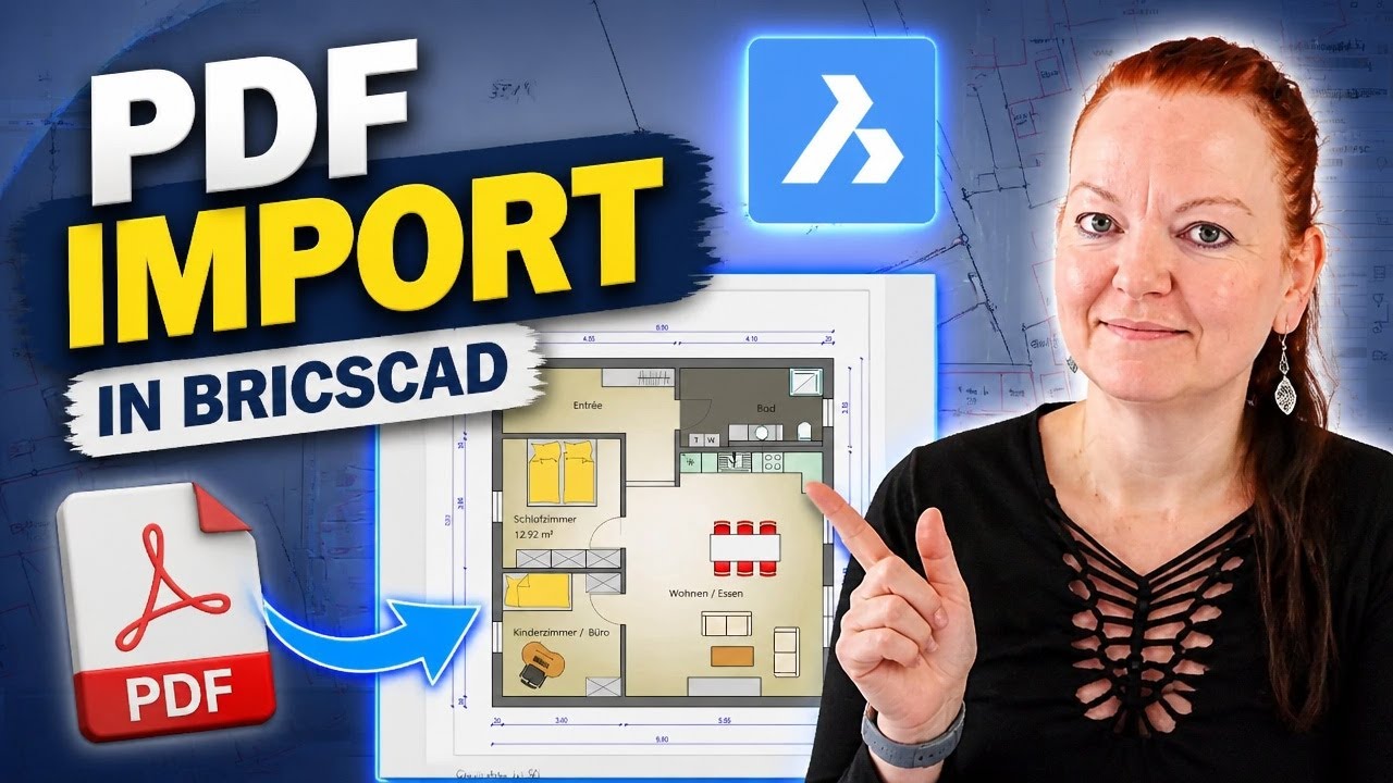 BricsCAD: Objekte aus PDF maßstäblich einfügen