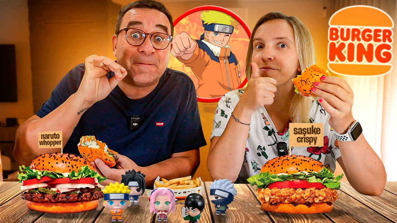 HAMBURGERS DO NARUTO NO BURGER KING