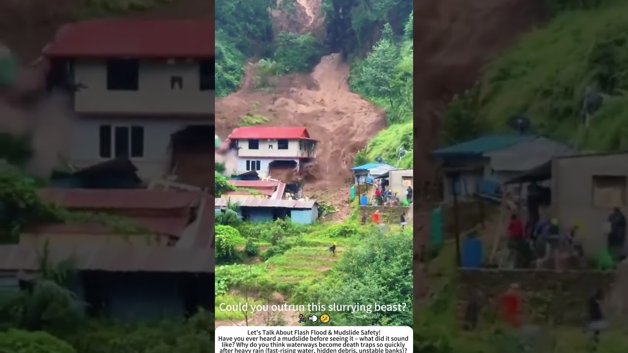 Post‑Storm Mudslide Churns Down a Creek &ndash; Nature&rsquo;s Heavy Flow ⛰️💦