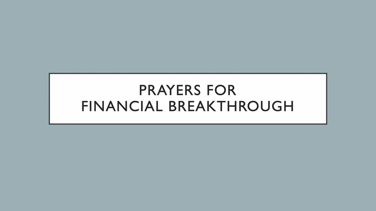 Prayers that Rout Demons | Prayers for Prosperity and Financial Breakthrough