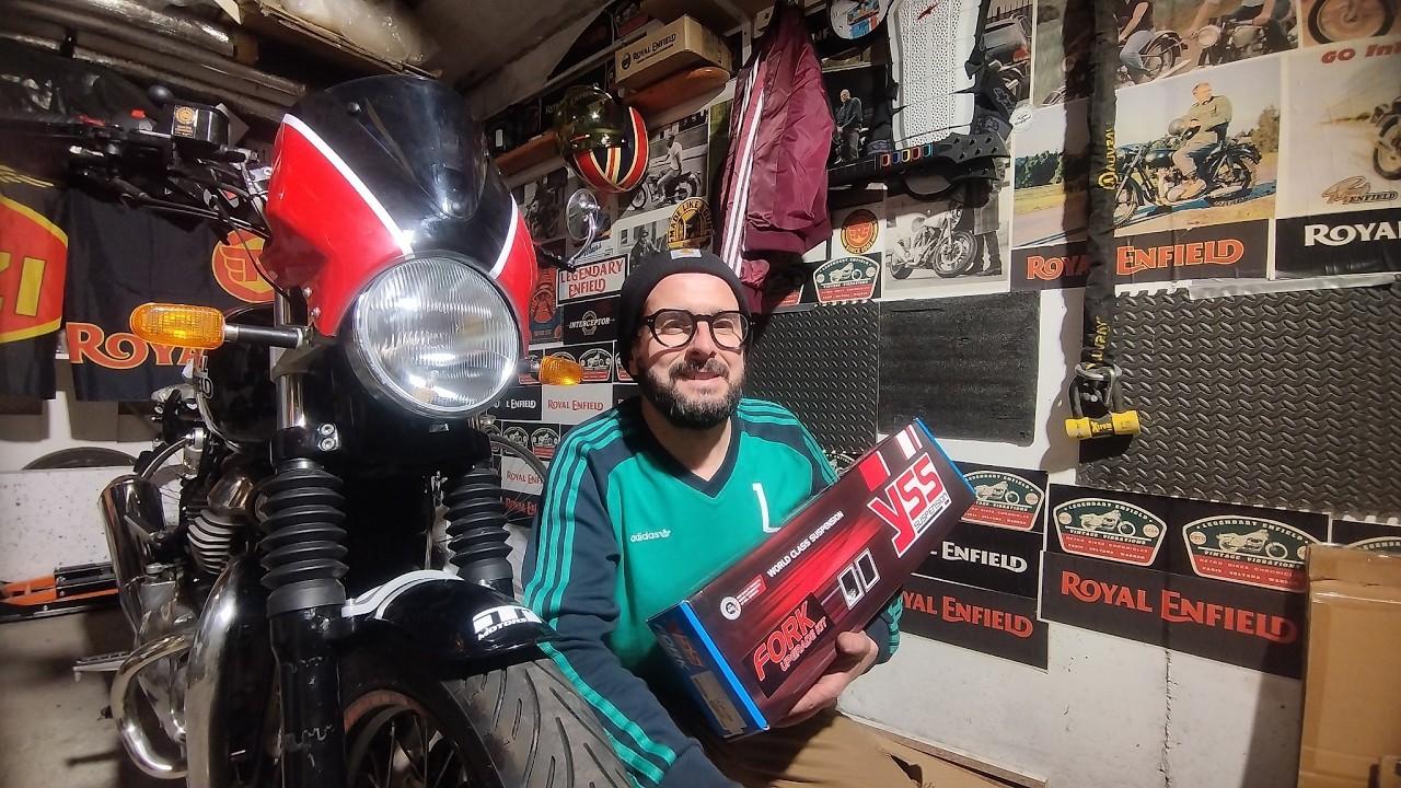 Tuto Montage Ressorts de fourche avant YSS + Soufflets / Royal Enfield Interceptor 650