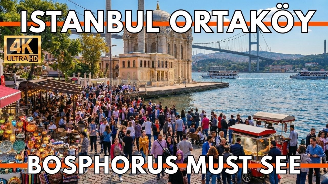 ISTANBUL TURKEY 2026 4K WALKING TOUR | Ortaköy Crowds, Street Shops & Waterfront Vibes