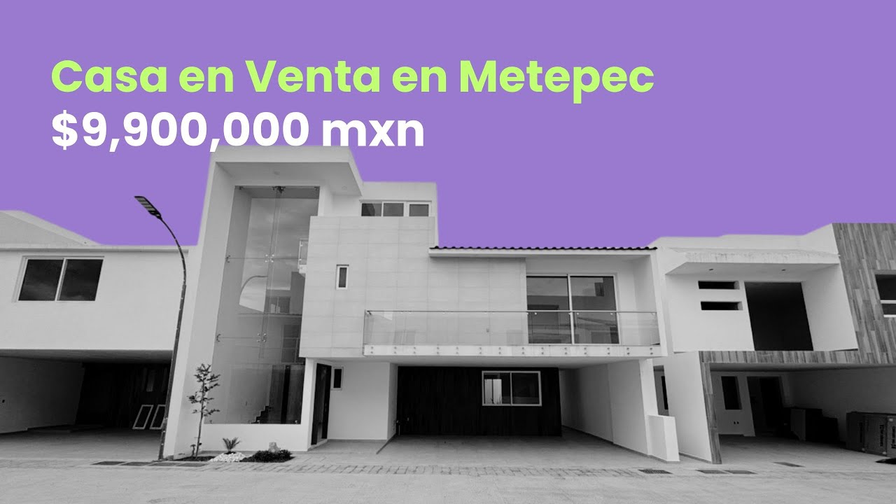 Casa en Venta en Metepec $9,500,000 mxn con 4 habitaciones 