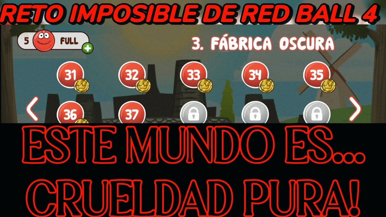Si el Bosque Profundo era troll... ☠️ESTE MUNDO ES TRIHARD☠️ RETO IMPOSIBLE de Red Ball 4 part-10