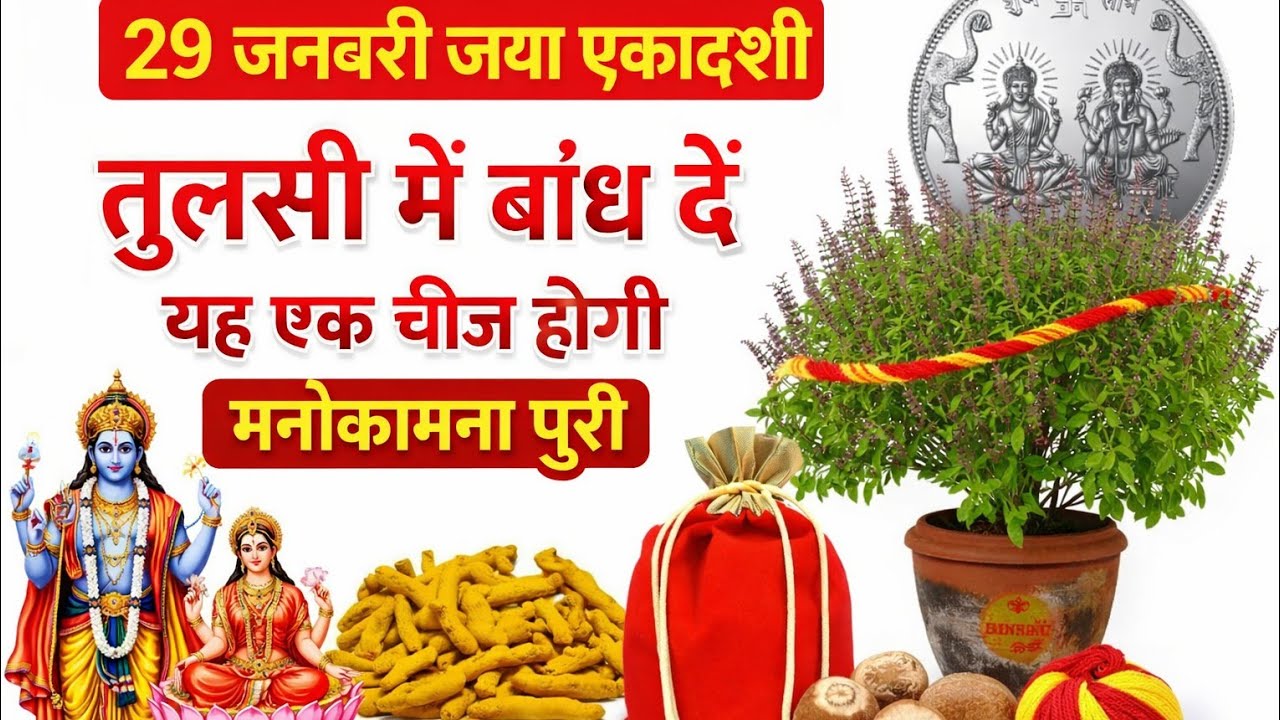 29 जनवरी जया एकादशी के दिन तुलसी में 😱 बंध दे यह 1 चीज होगी मनोकामनापुरी  | Ekadashi 2026