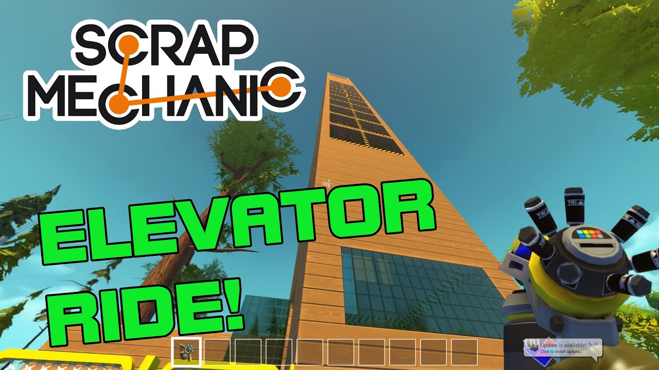 CRAZY ELEVATOR RIDE! (Scrap Mechanic #14)