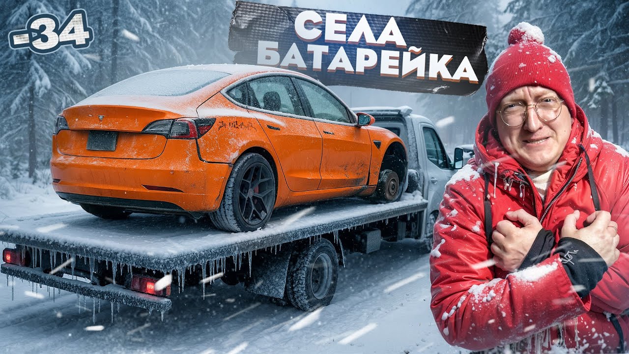 Tesla Trip 4.500км - ГОНКА СО ВРЕМЕНЕМ! ЕЗЖАЙ или ЗАМЁРЗНИ ЧЕЛЛЕНДЖ