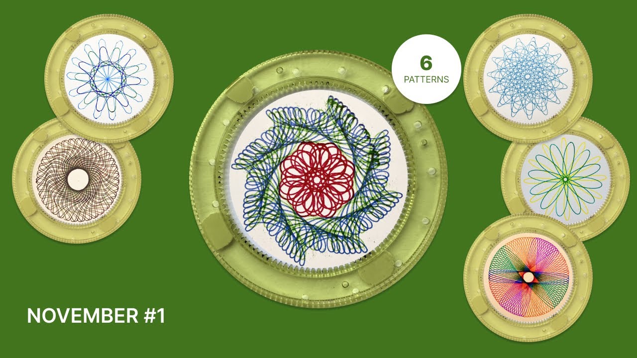 Spirograph Drawing in Real Time — Pure Visual & Sound ASMR