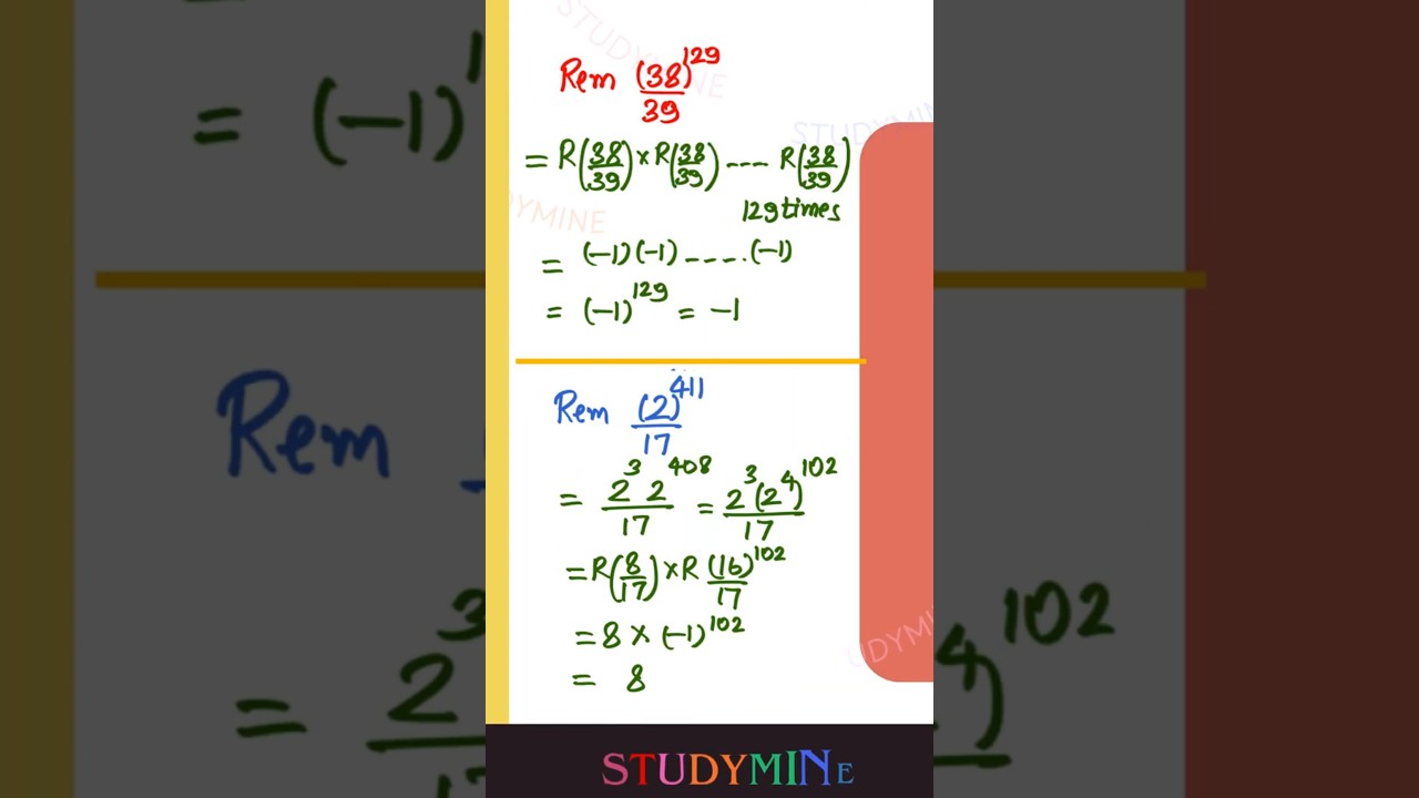 Remainder Theorem | Finding Remainder(easy steps) |