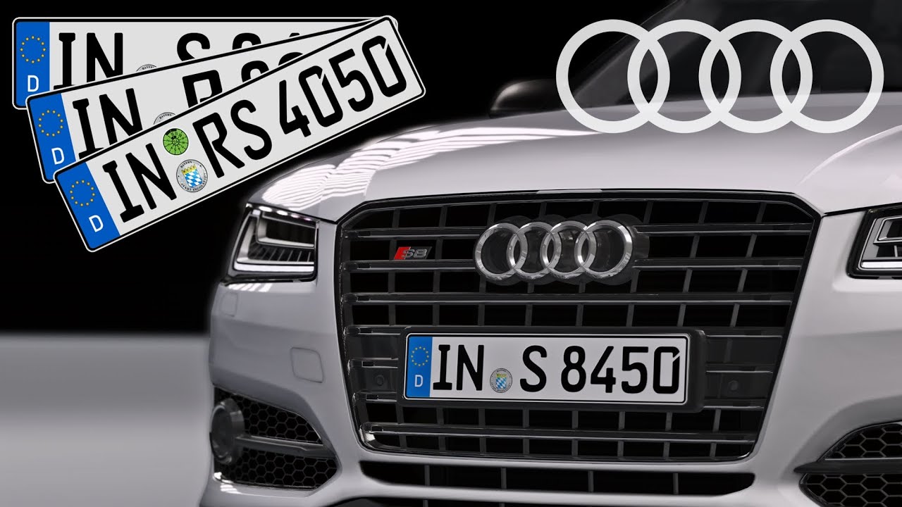 Assetto Corsa - German licence plates pack #1 - Audi | How to change licence plate