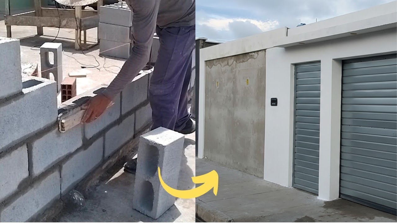 Como Construí Um Muro Com Blocos de Concreto