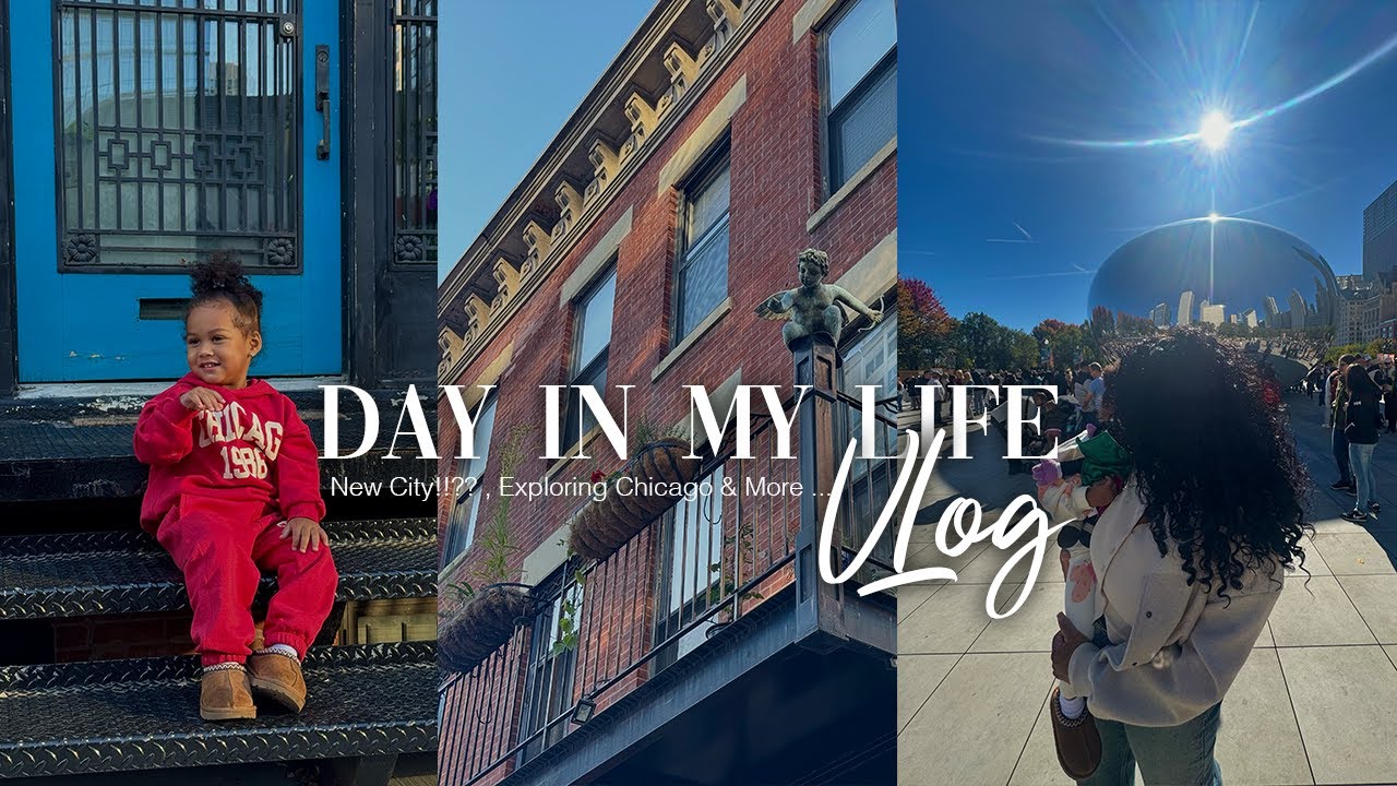 Day In my life as a mom ( Chicago)♡ New City!!? + Exploring Chicago ( Minimal talking) Vlogmas Day 2