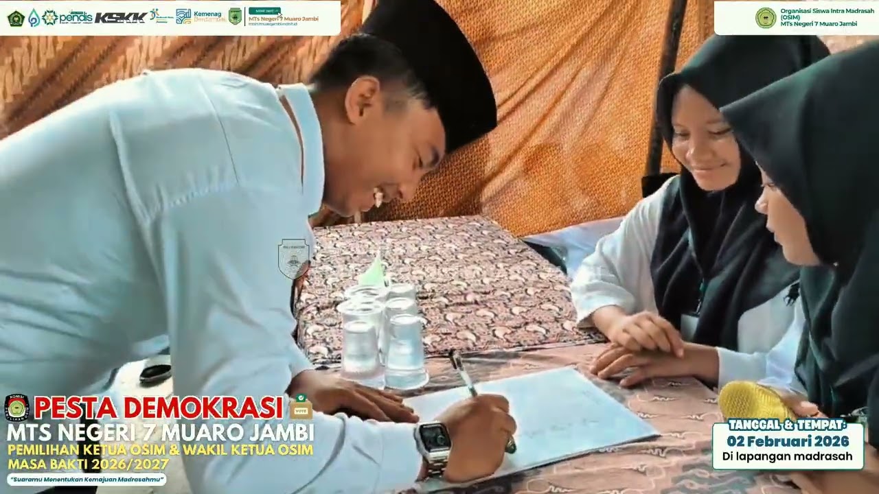 Dokumenter Pesta Demokrasi Pemilihan Ketua & Wakil Ketua OSIM MTsN 7 Muaro Jambi MasaBakti 2026/2027