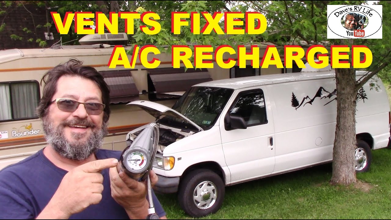 FIXED! Air Conditioner Not Blowing Cold Air Out of Vents - Ford Econoline E250 AC Repaired Recharged